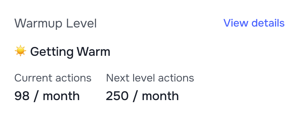 Warmup Level