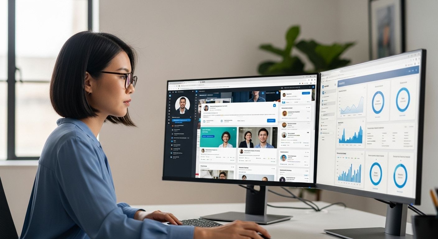 Secure management of multiple LinkedIn accounts